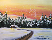 Load image into Gallery viewer, 9x12, acrylic landscape, Made to order, landscape painting, on canvas, acrylic