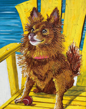 Load image into Gallery viewer, 16x20 textured acrylic painting, pet portrait, from photo, dog, pet, cat, custom art