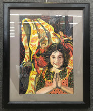 Load image into Gallery viewer, India, little girl, dancers, namaste