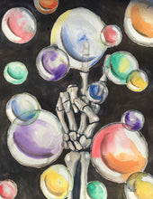 Load image into Gallery viewer, Peace, skeleton hand