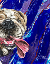 Load image into Gallery viewer, 8x10 textured acrylic, Pet portrait, painting of pet, acrylic painting, custom order