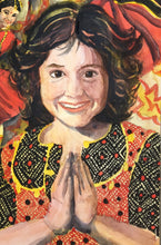 Load image into Gallery viewer, India, little girl, dancers, namaste