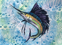 Load image into Gallery viewer, Striving, Atlantic Sailfish, swordfish, fish