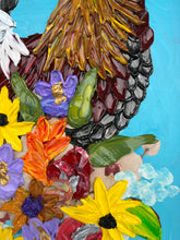 Load image into Gallery viewer, Rooster with flowers

