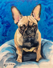 Load image into Gallery viewer, 30x40 flat acrylic, dog, cat painting, acrylic portrait
