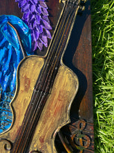Load image into Gallery viewer, Heron Heifetz, Small Blue Crane with a Violin
