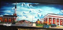 Load image into Gallery viewer, 11x14, farm, homestead, acrylic, custom painting, city street
