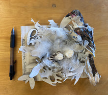 Load image into Gallery viewer, Dove bird sculpture, bird, nest

