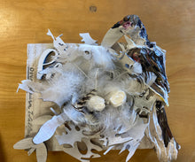 Load image into Gallery viewer, Dove bird sculpture, bird, nest
