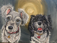 Load image into Gallery viewer, 36x48 textured acrylic,  pet portrait, custom painting of dog, oil painting, made to order, from photo, pet, dog, cat
