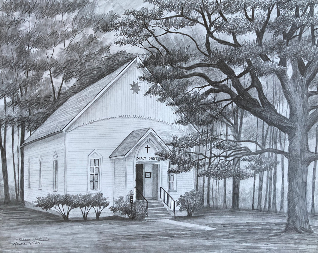 Shady Grove Church Drawing
