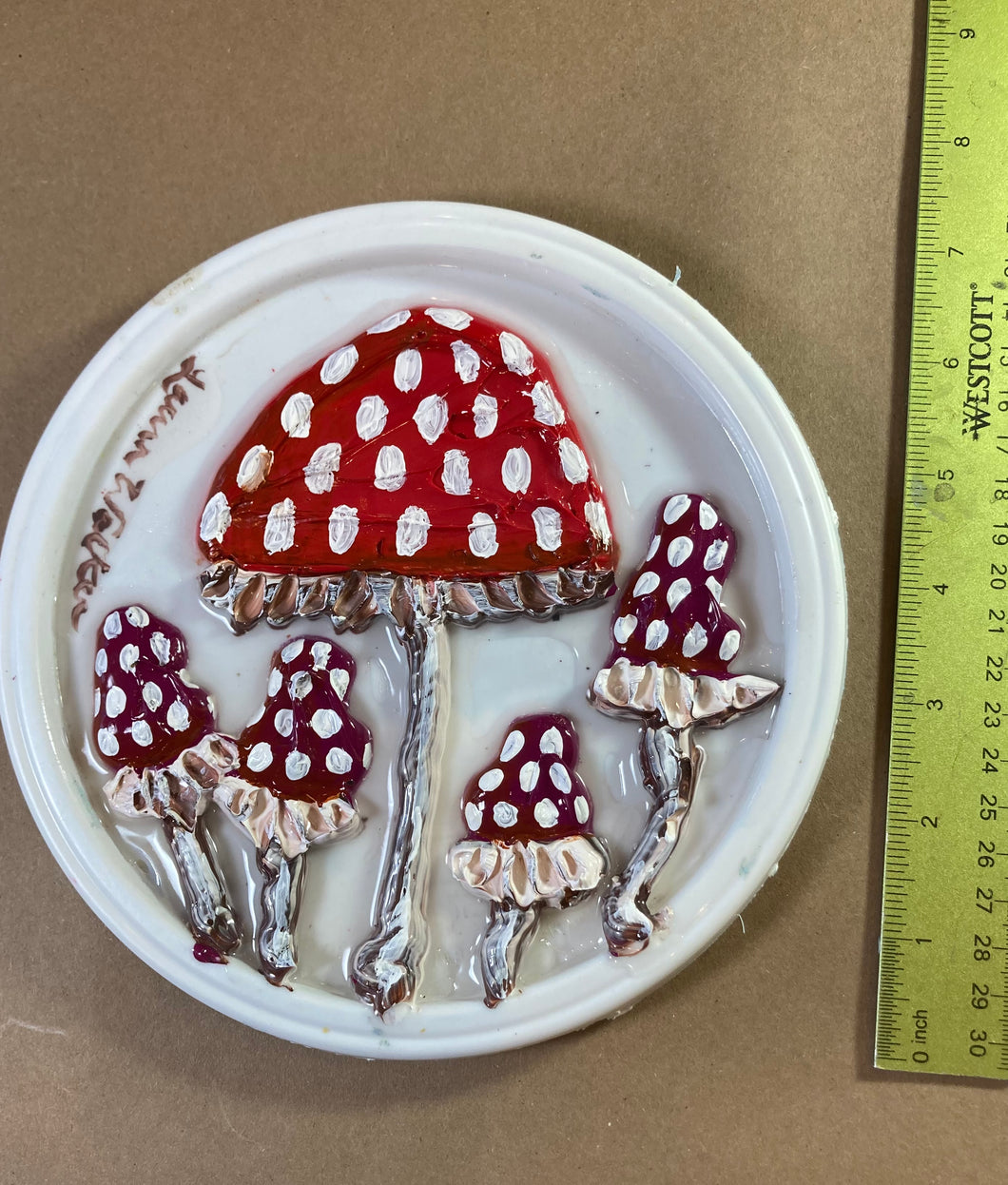 Large Red and Magenta Mushrooms