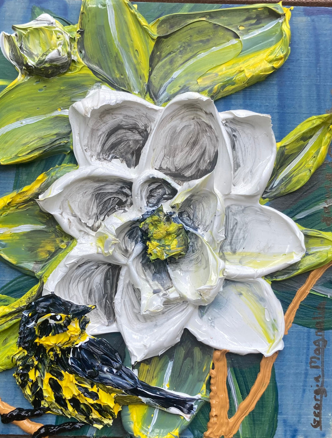 Georgia Magnolia,  Magnolia Warbler Bird
