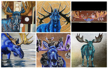 Load image into Gallery viewer, Timeless, 19th blue moose
