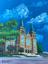 Load image into Gallery viewer, 16x20, business, wedding venue, church, custom, painting from photo, custom art, made to order, university building
