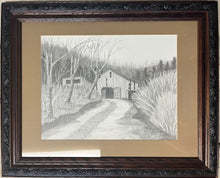 Load image into Gallery viewer, Old Tobacco Barn, Original Drawing
