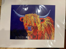Load image into Gallery viewer, Coo, cow, highland cow, print, reproduction
