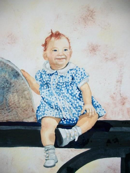 11x14, 1 person full body, watercolor, custom painting, watercolor portrait, from photo