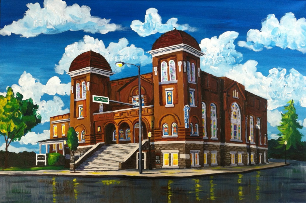 30x40, church, business, wedding venue, university building Made to order, acrylic painting