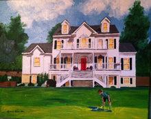 Load image into Gallery viewer, 20x24, house, barn, custom house painting, painting from photo , house portrait, custom, acrylic
