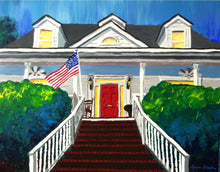 Load image into Gallery viewer, 36x24, house, barn, custom house painting, painting from photo, house portrait, custom, acrylic
