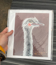 Load image into Gallery viewer, Miss Independant, ostrich, print, reproduction
