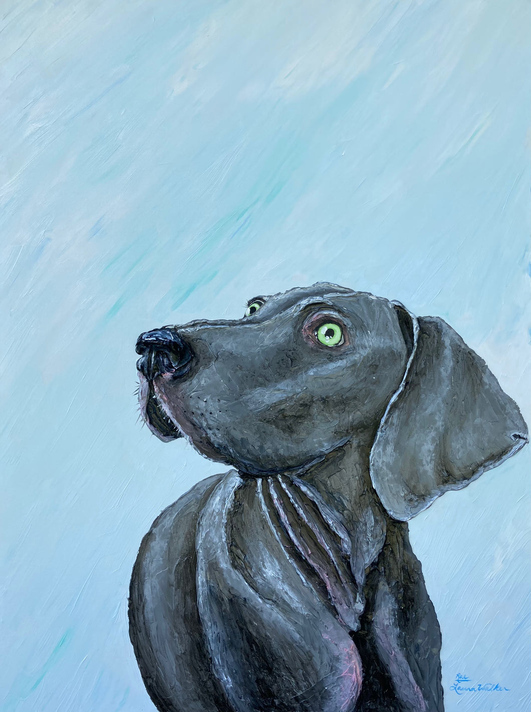 20x24 textured acrylics, dog portrait, from photo, oil painting, painting of a dog, pet portrait, dog