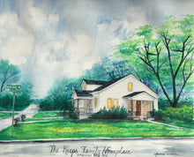 Load image into Gallery viewer, 11x14, house, barn, custom painting, from photo, watercolor, house portrait
