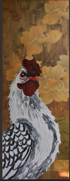 Chanticleer, rooster, bird, print, reproduction