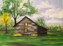 Load image into Gallery viewer, 9x12, house, barn, custom painting, painting from photo, house portrait, acrylic painting
