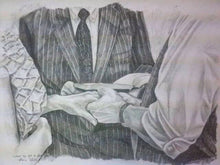 Load image into Gallery viewer, Wedding, marriage, Entreat Me Not To Leave You, original drawing
