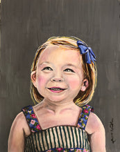 Load image into Gallery viewer, custom painting, from photo, portrait, 16x20 , acrylic painting

