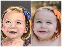 Load image into Gallery viewer, custom painting, from photo, portrait, 16x20 , acrylic painting
