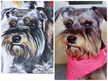 Load image into Gallery viewer, 9x12 flat acrylic Pet portrait, from photo, dog, cat, pet MM
