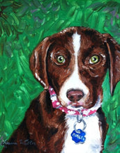 Load image into Gallery viewer, 30x40 flat acrylic, dog, cat painting, acrylic portrait
