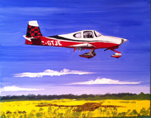 Load image into Gallery viewer, painting of airplane, boat, car, motorcycle, 11x14, acrylic painting
