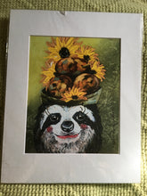 Load image into Gallery viewer, Sylvia, print, sloth, reproduction
