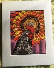 Load image into Gallery viewer, Sunny Disposition, rooster, chicken, print, reproduction
