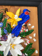 Load image into Gallery viewer, Cross, flowers, green cross, blue birds
